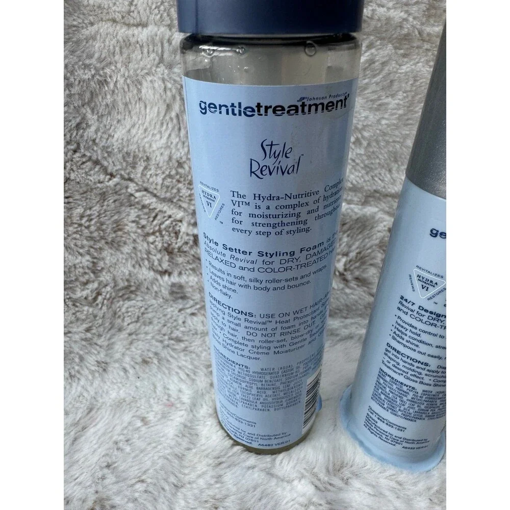 VTG Gentle Treatment Style Revival Styling Foam Setter & Designing Gel Johnson